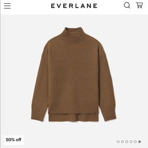 The Oversized Stroopwafel Turtleneck in ReCashmere